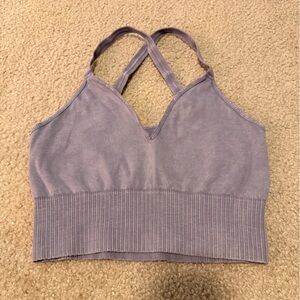 Free people Purple Strappy Crop Top